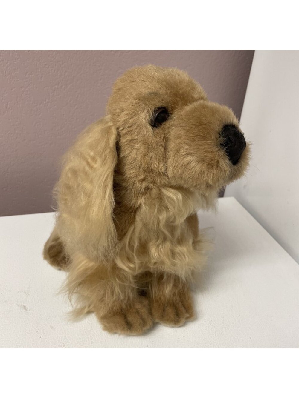 Vintage Avanti Cocker Spaniel 1982 Realistic Sitting Plush Dog Stuffed Animal